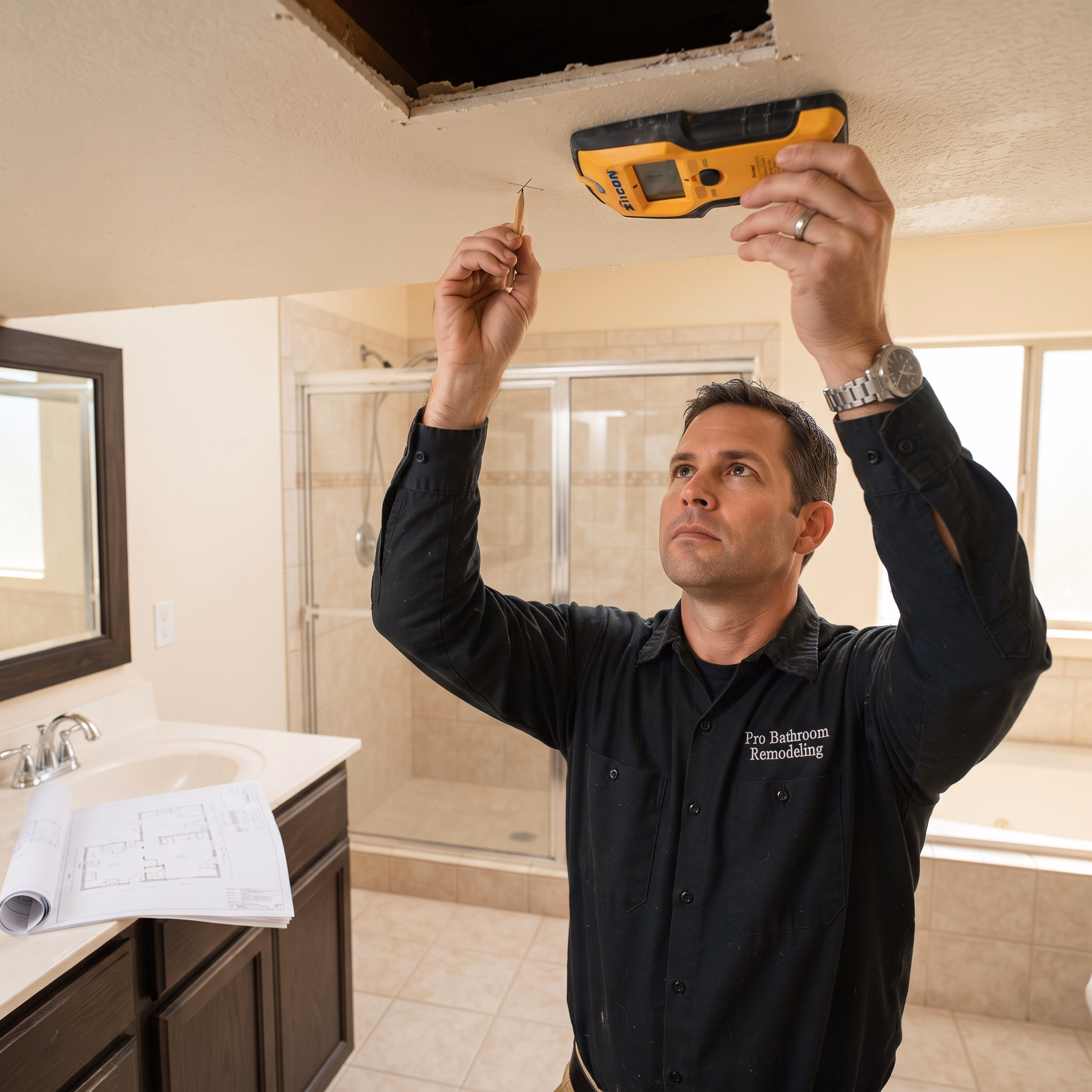 Itemized Contract Permit Pull | San Bernardino Bathroom Project Itemized Contract Permit Pull for a San Bernardino bathroom project.