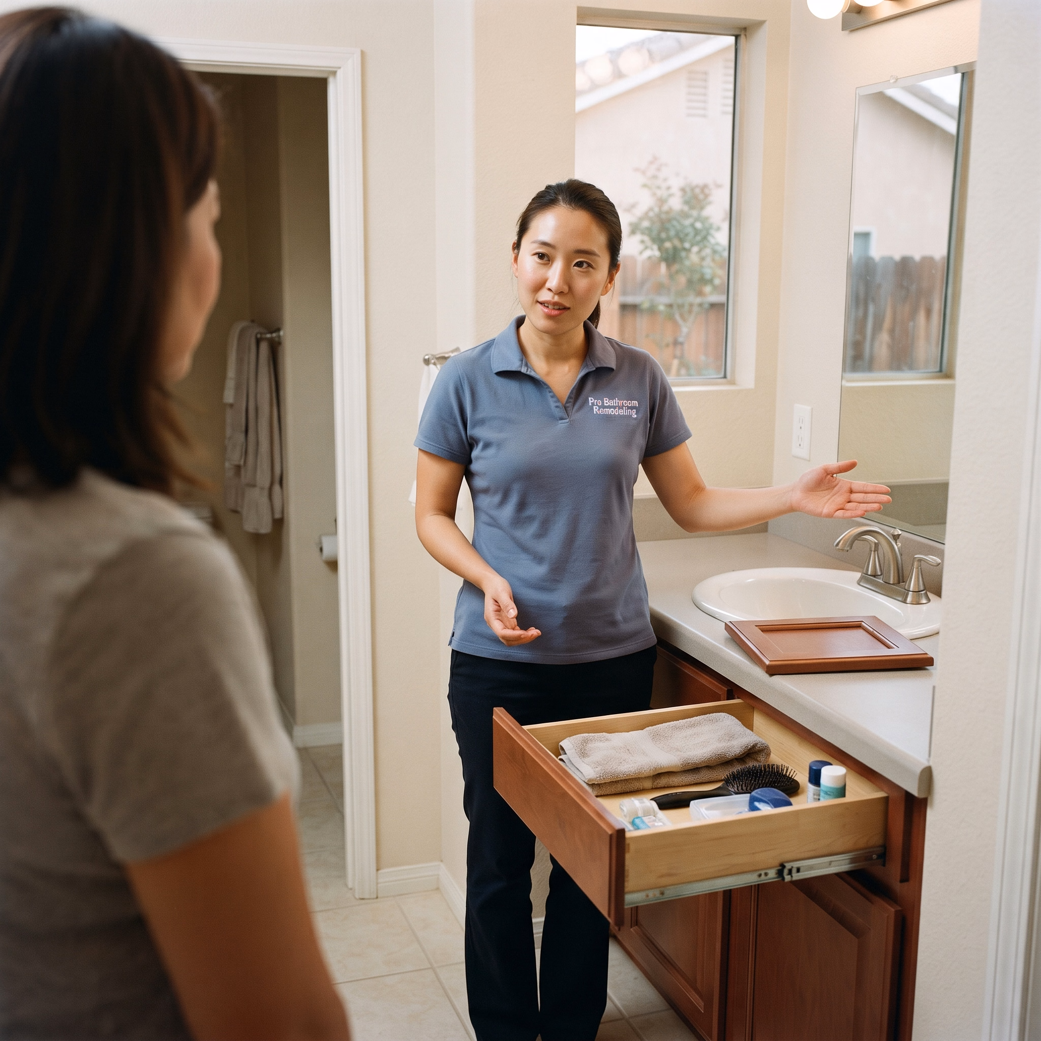 Sophia Kim Client Relations | San Bernardino Bathroom Project Sophia Kim Client Relations for a San Bernardino bathroom project.