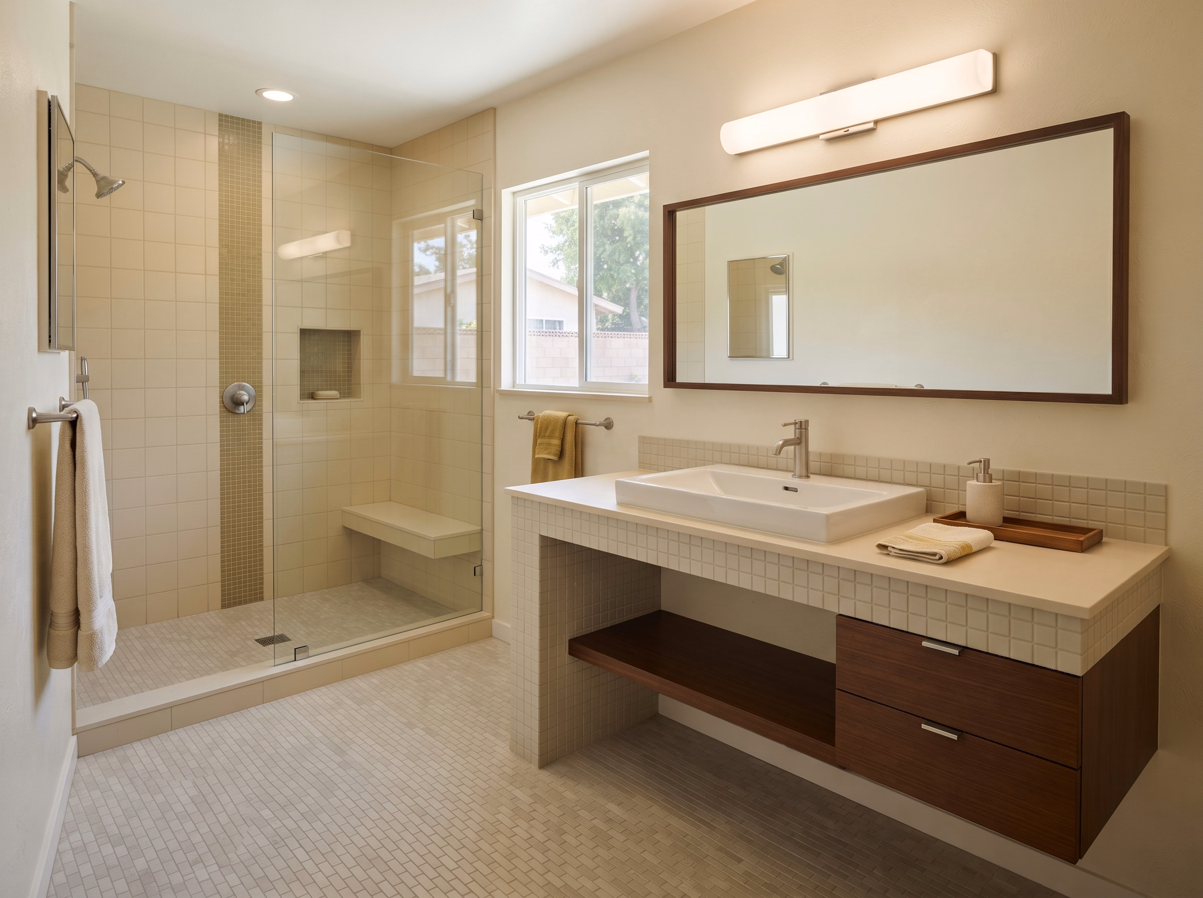Transitional Bathroom in San Bernardino.