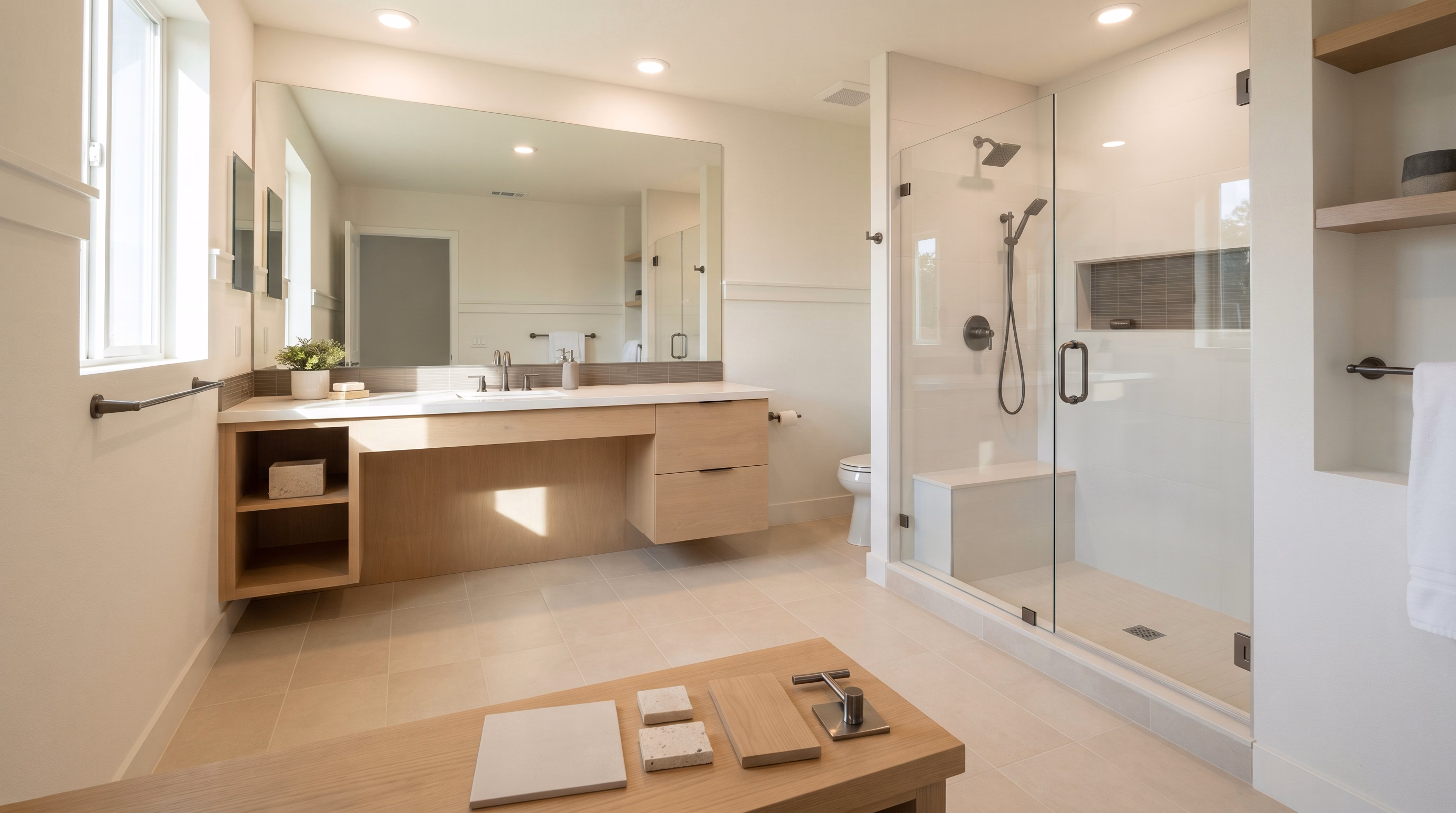 Bathroom Remodel Price Factors in San Bernardino.