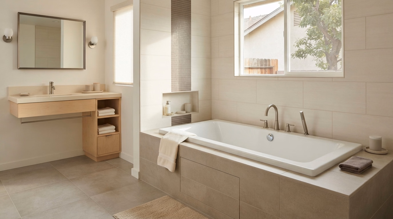 Bathtub in San Bernardino.