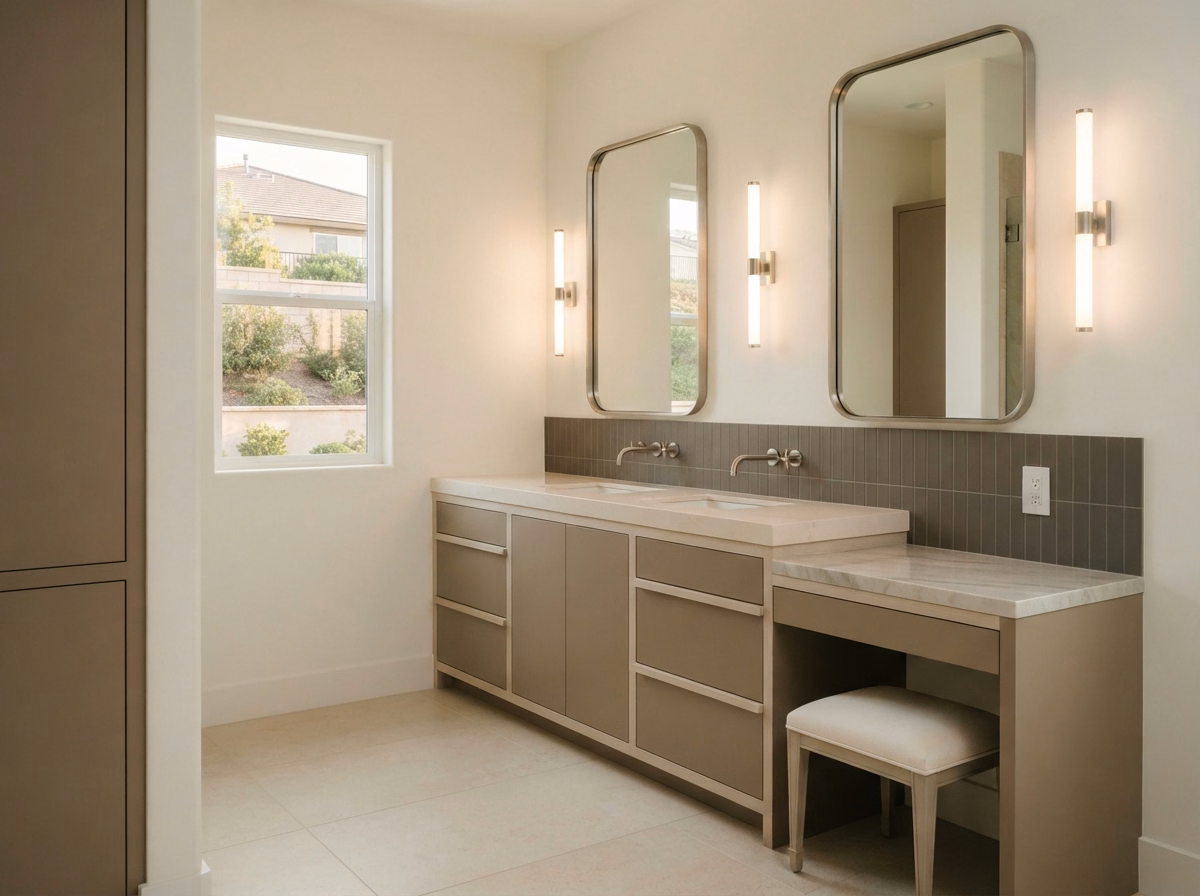 Chino Hills Double Vanity Build in San Bernardino.