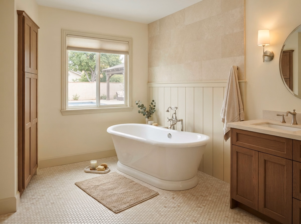 Highland Freestanding Tub Install in San Bernardino.