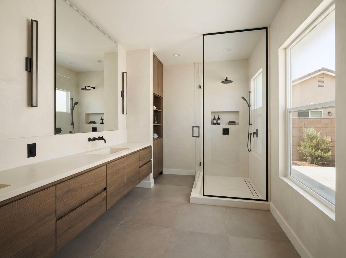 Modern Bathroom Style in San Bernardino.