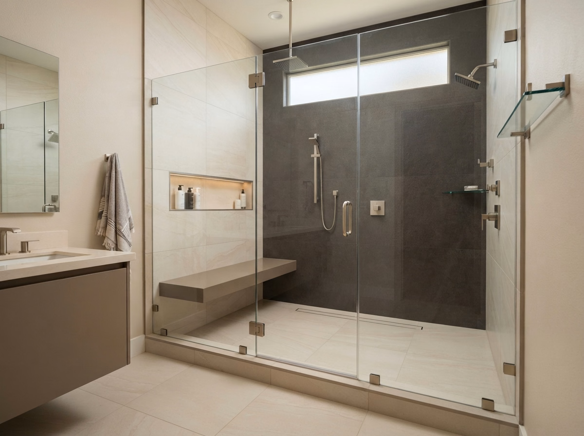 Rancho Cucamonga Master Shower in San Bernardino.