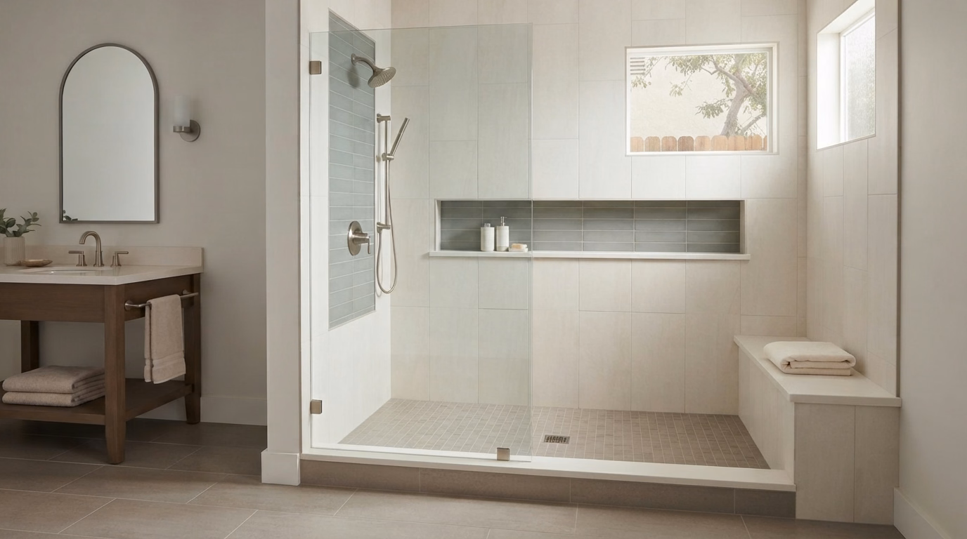 Tub-To-Shower Option in San Bernardino.