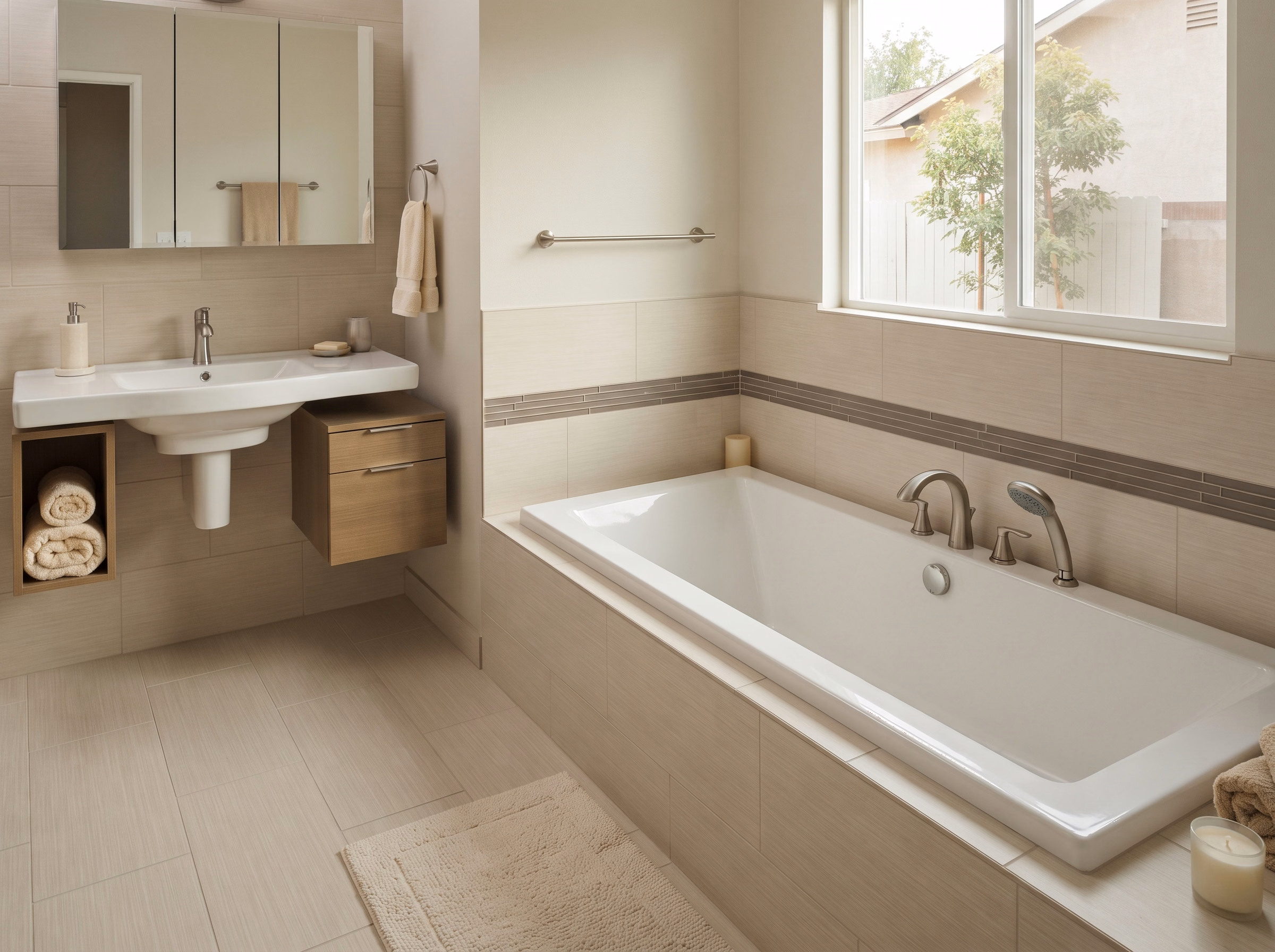 Bathtub Upgrade for a San Bernardino County service area.
