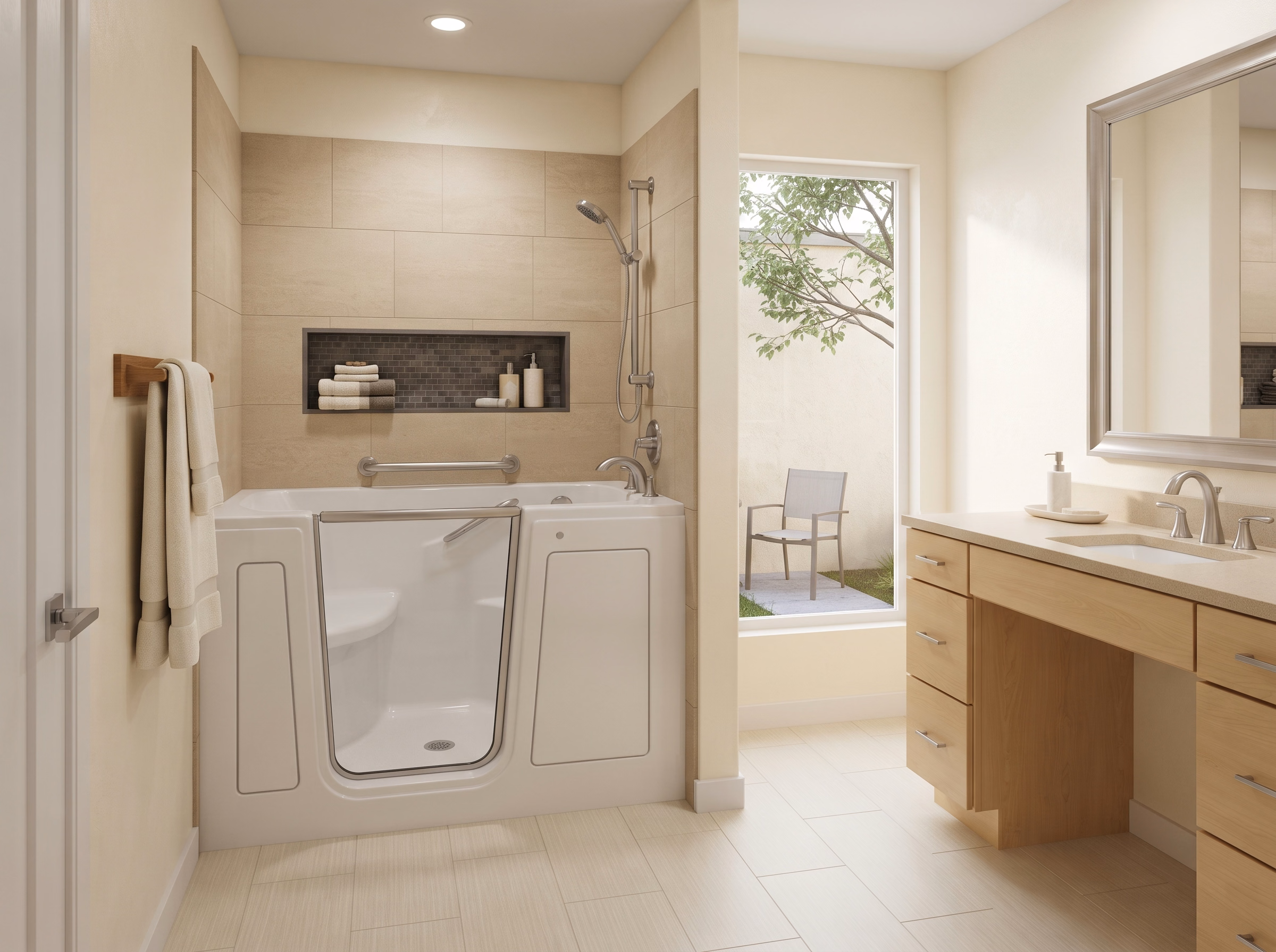 Walk-In Tub Option for a San Bernardino County service area.