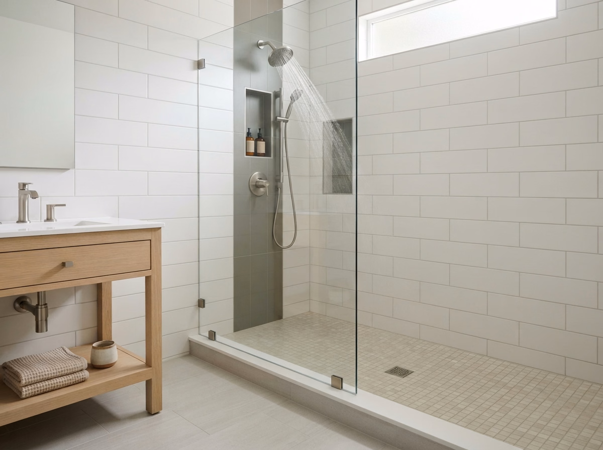 Shower Material Planning in San Bernardino.