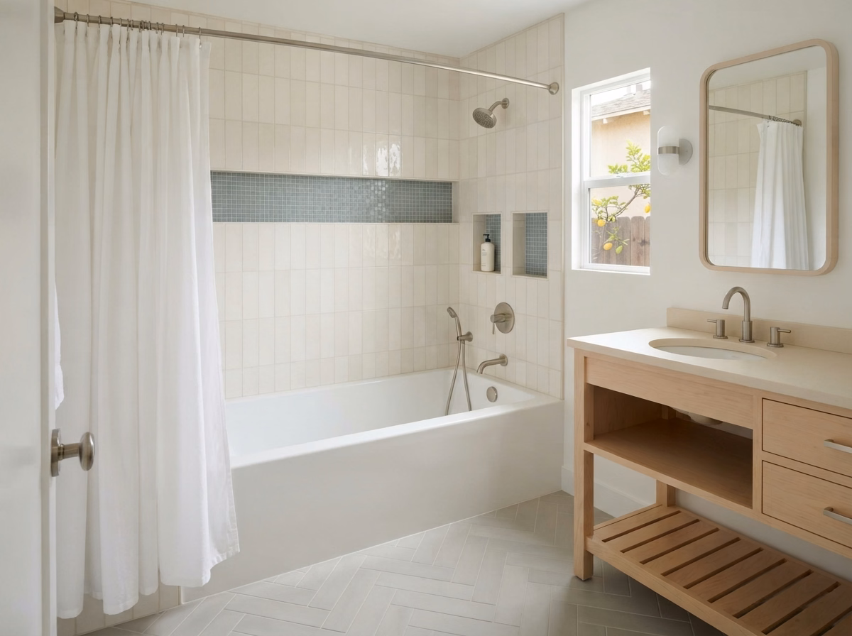 Converting Shower to Tub in San Bernardino.