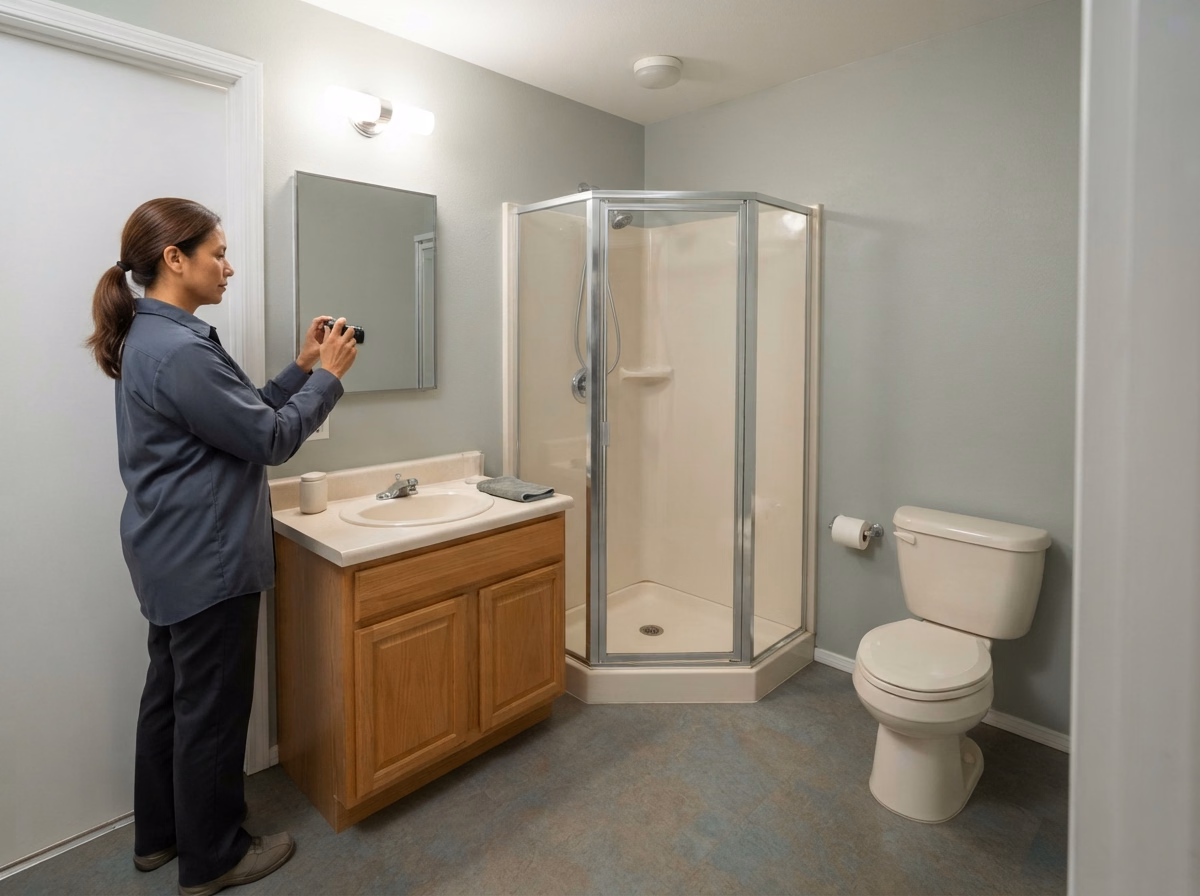 Small Bathroom Design Ideas in San Bernardino.