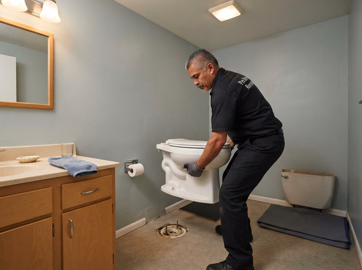 Remove Existing Toilet in San Bernardino.