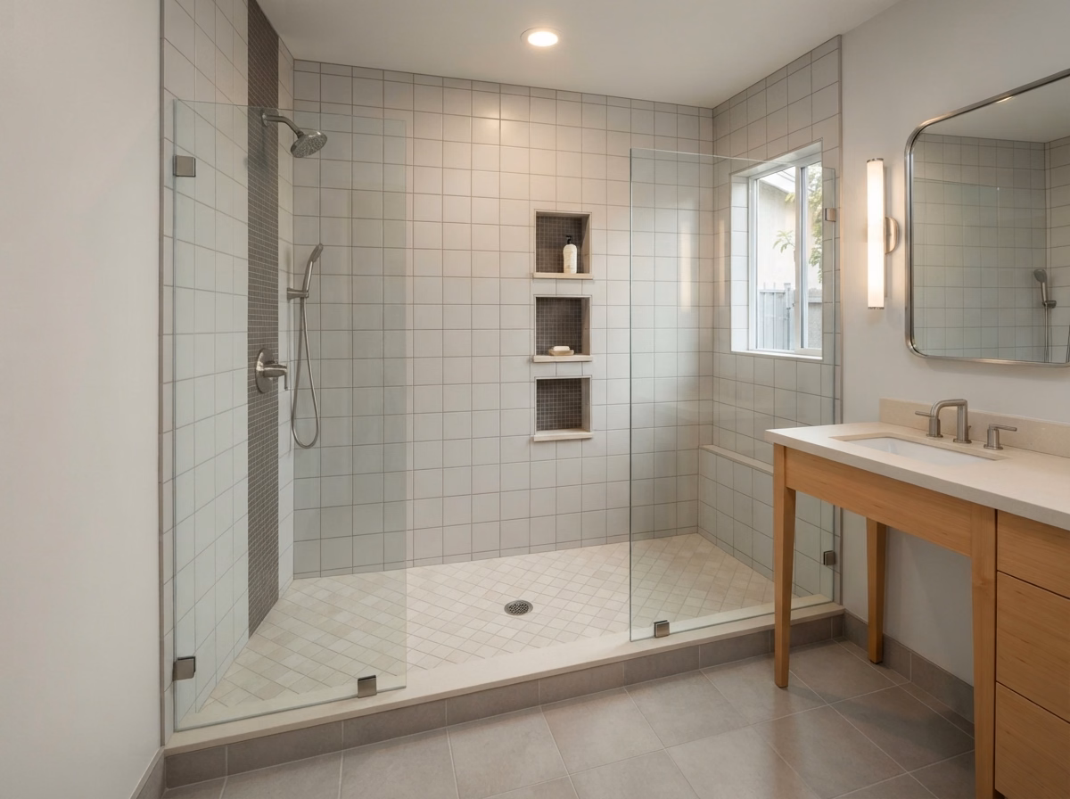 Shower Conversion Cost Question in San Bernardino.