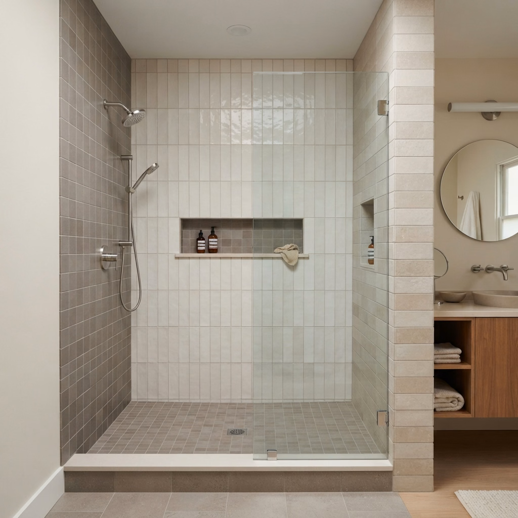 Tile Shower Surrounds in San Bernardino.