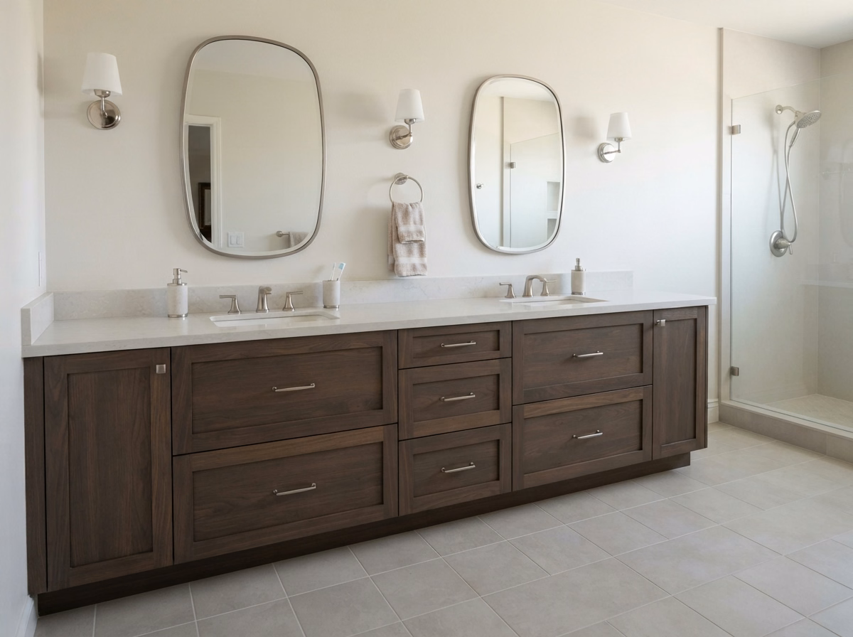 Double Sink Vanity in San Bernardino.