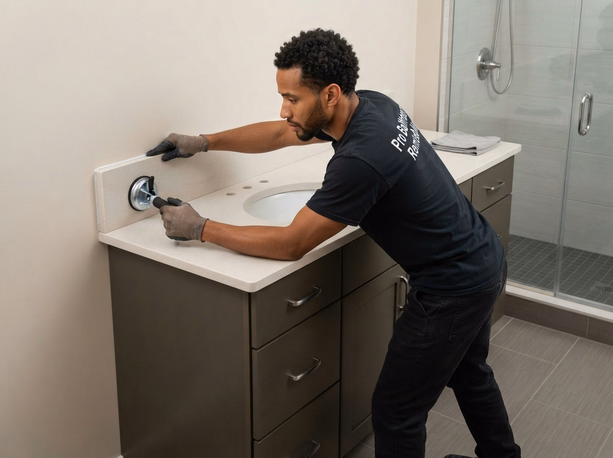 Vanity and Countertop Installation in San Bernardino.