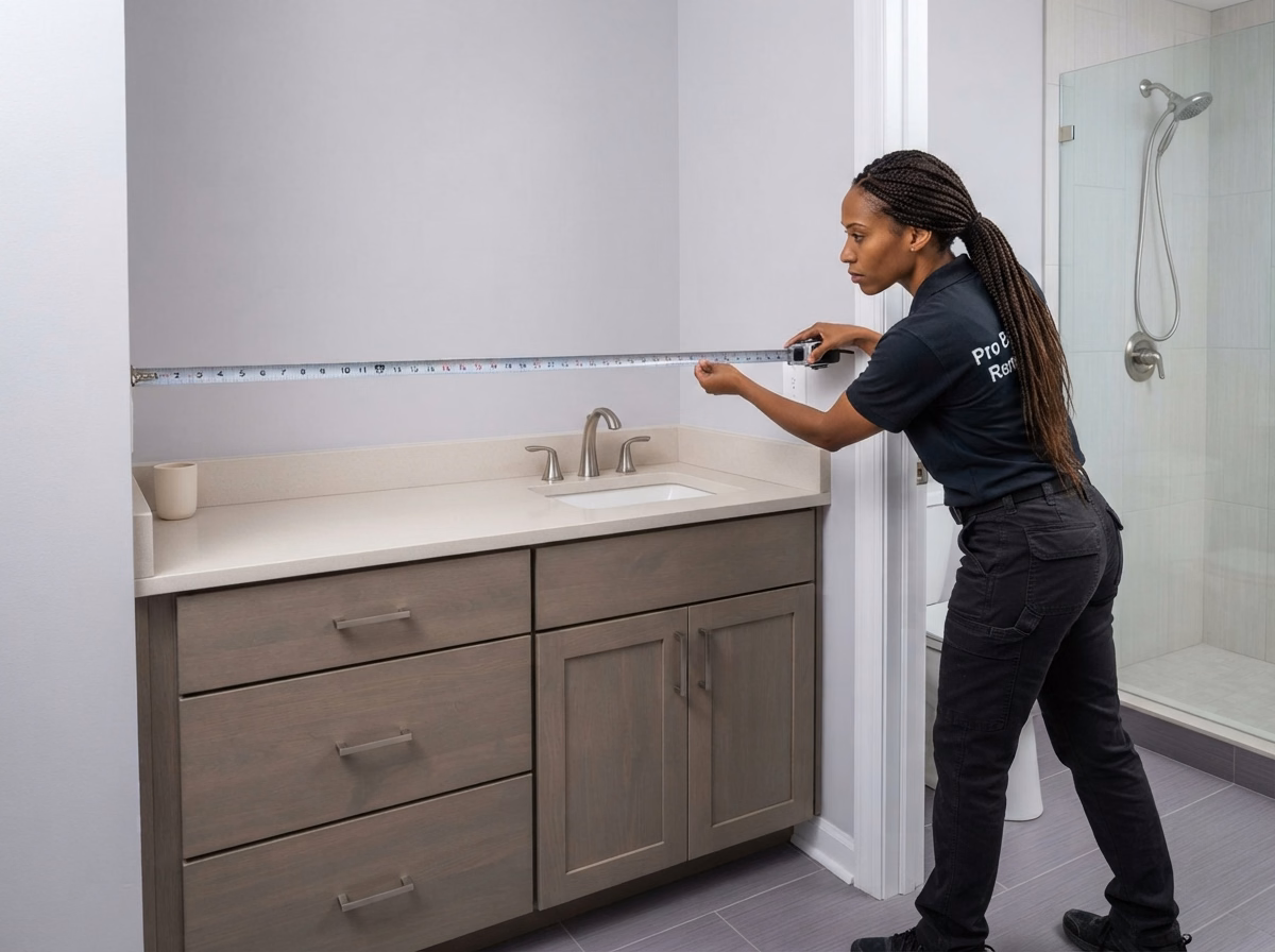 Vanity Measurements and Planning in San Bernardino.
