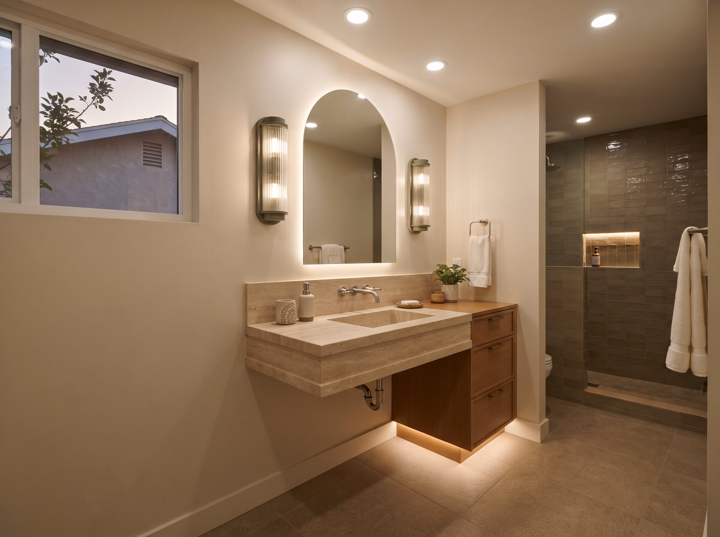 Bathroom Lighting Detail in San Bernardino.