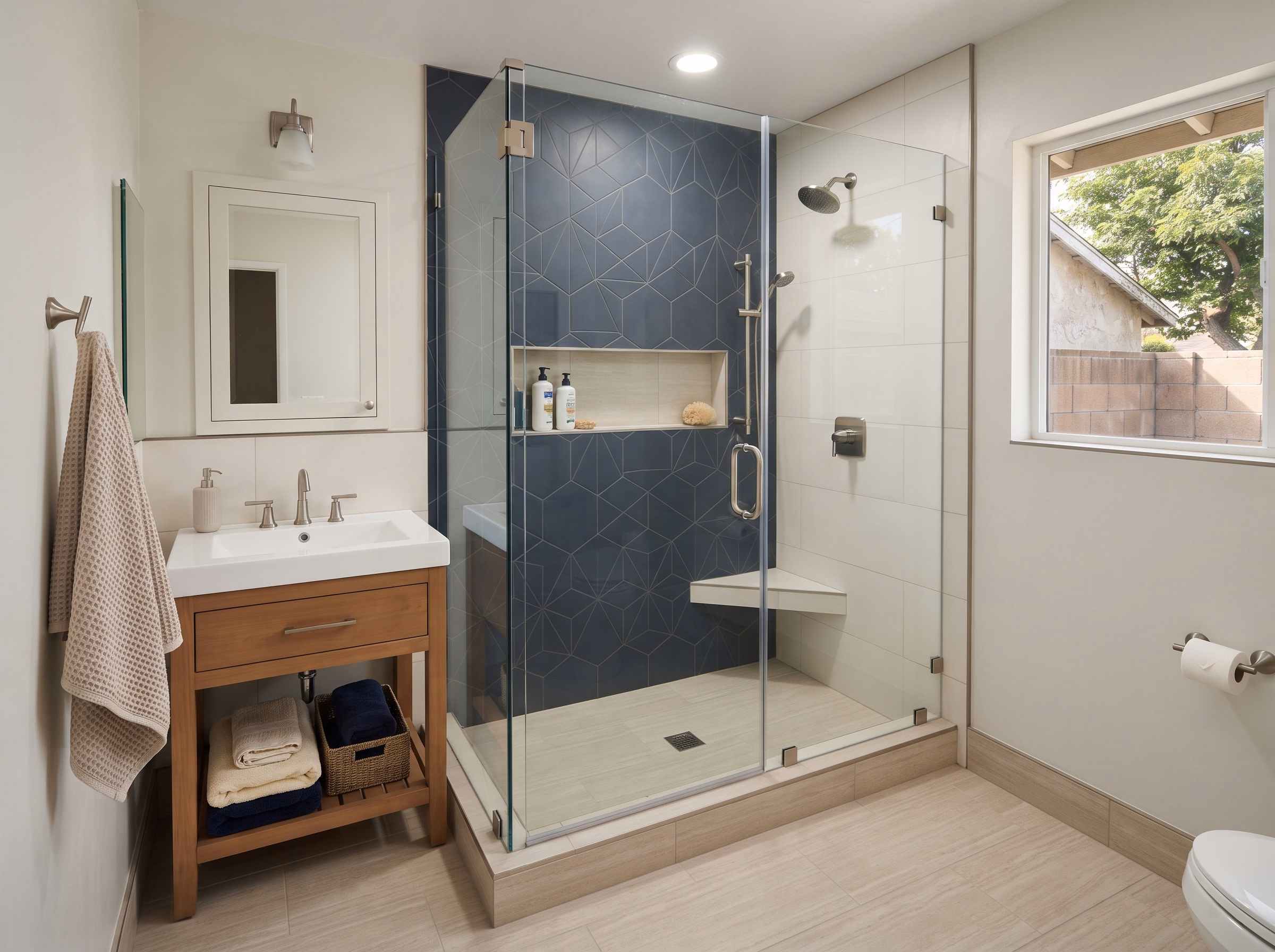 Shower Remodel in San Bernardino.