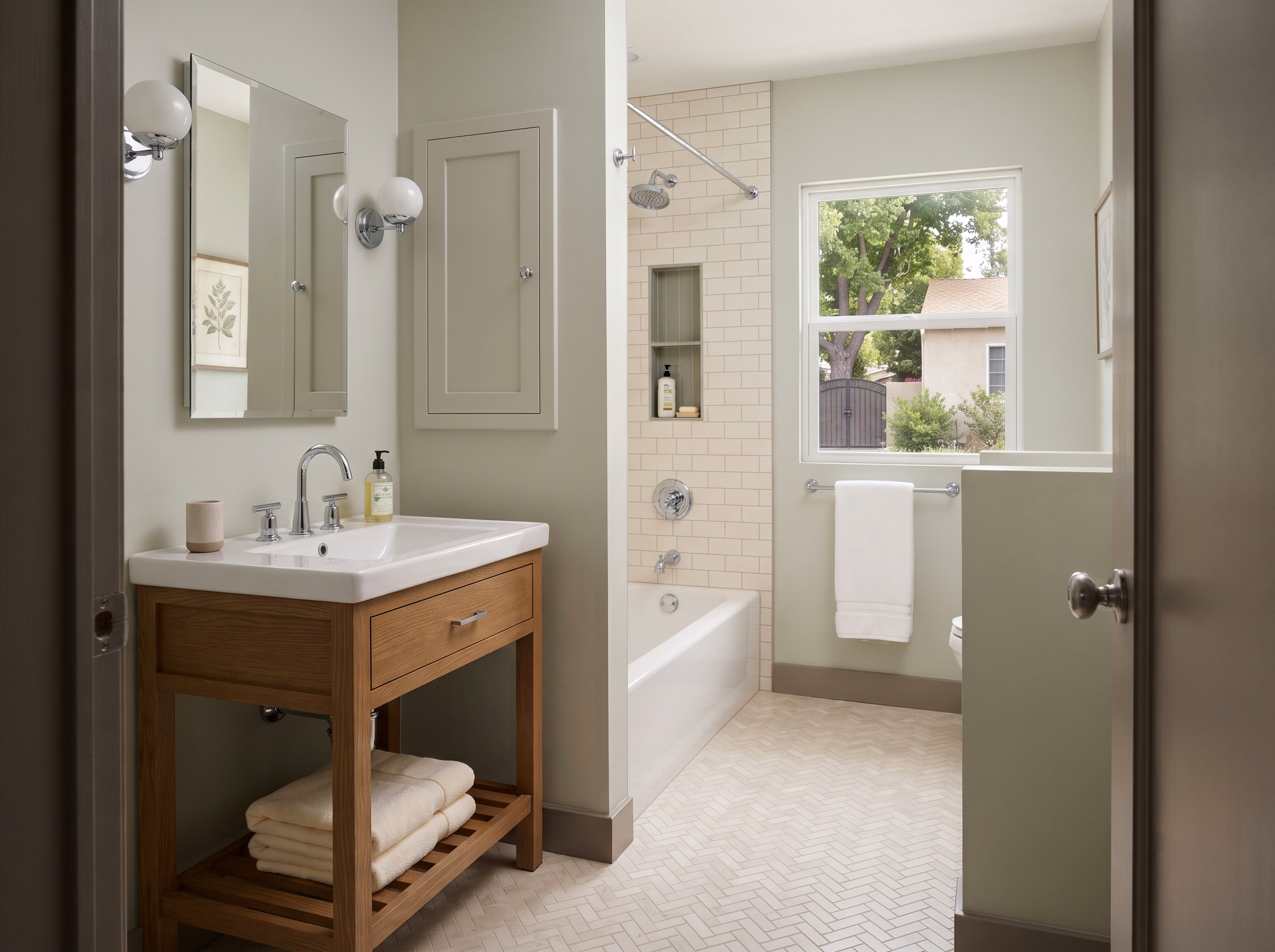 Upland Guest Bath Refresh for San Bernardino bathroom services.