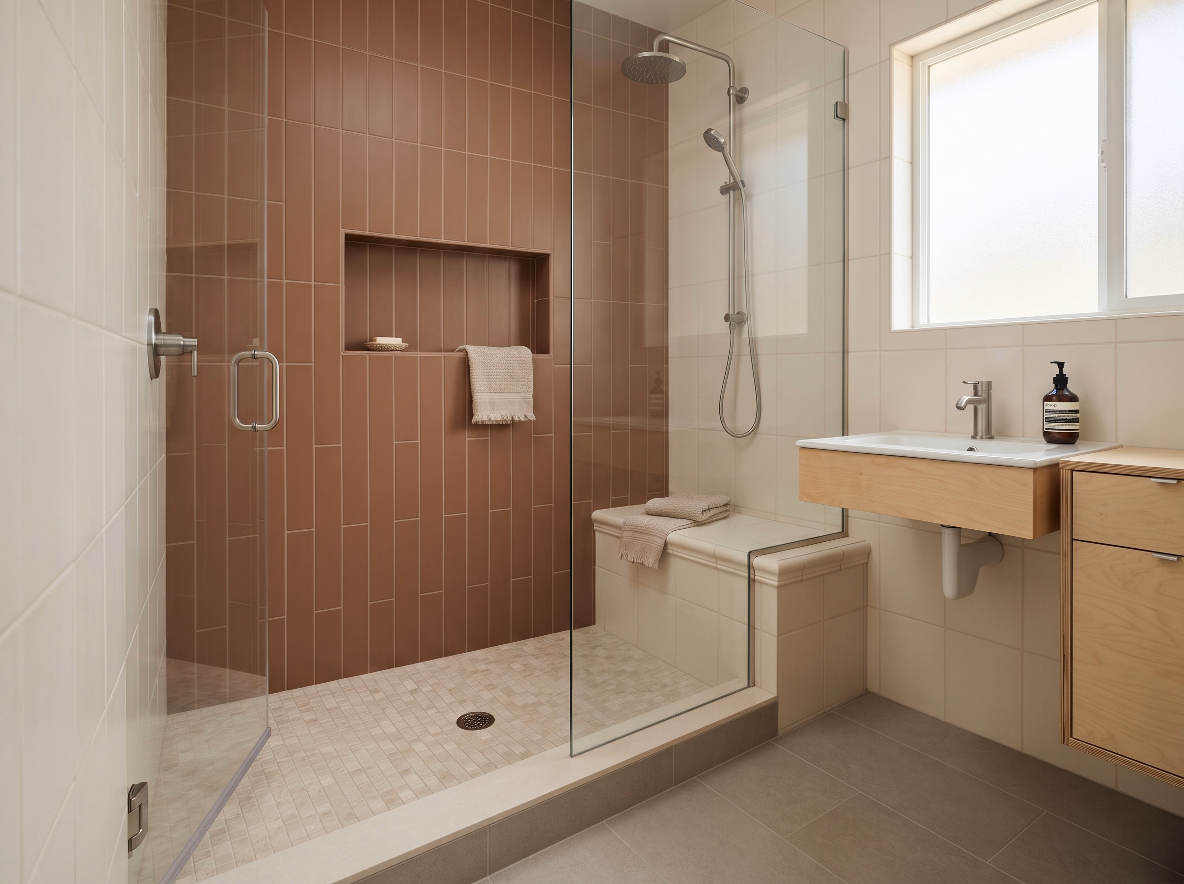 Victorville Tile Shower in San Bernardino.